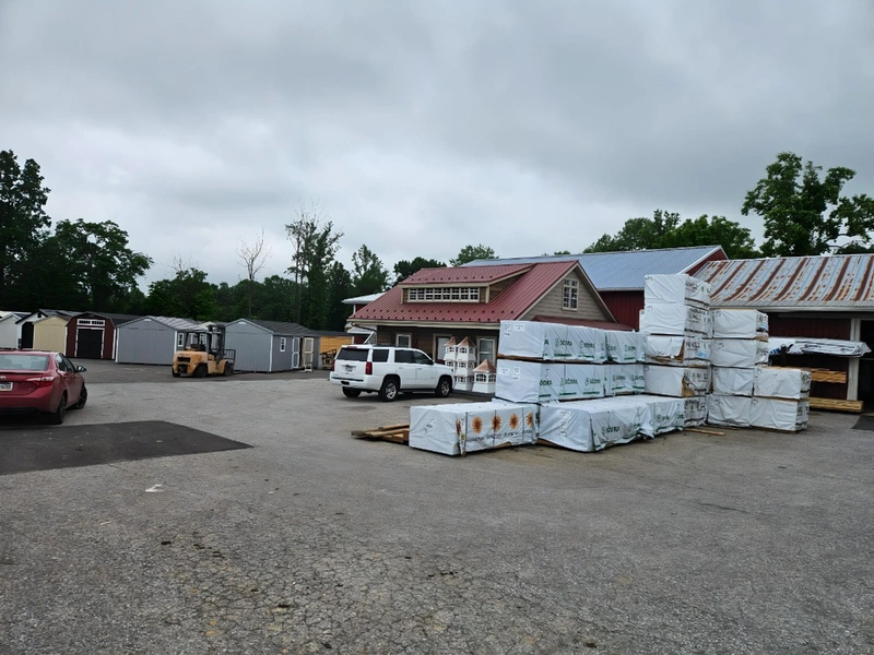 Materials yard and loading area